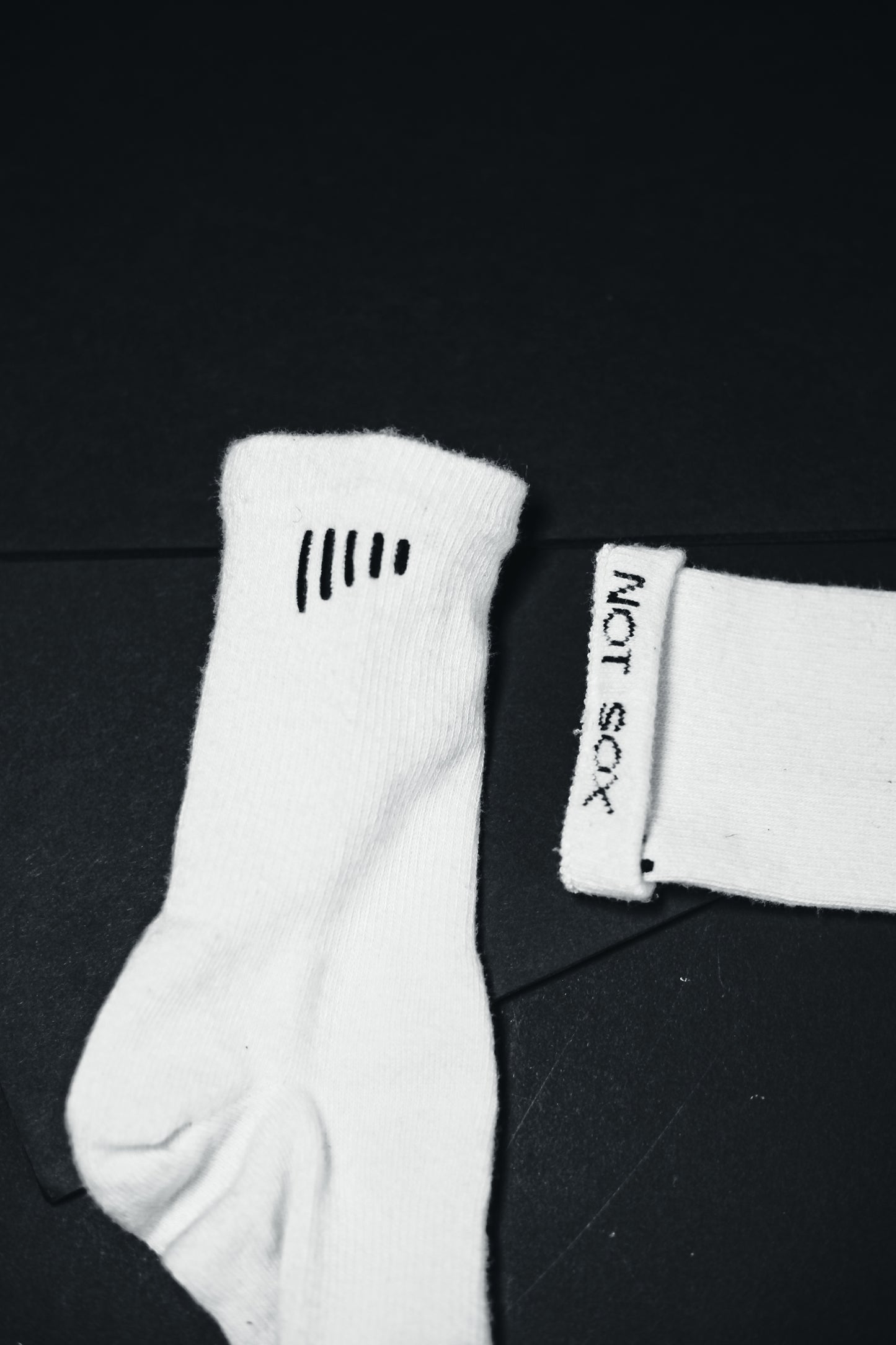 Beta sock - crew length, white